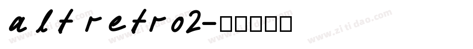 alt retro2字体转换